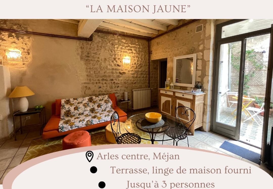 "La Maison Jaune" Arles Centre Terrasse Ngoại thất bức ảnh